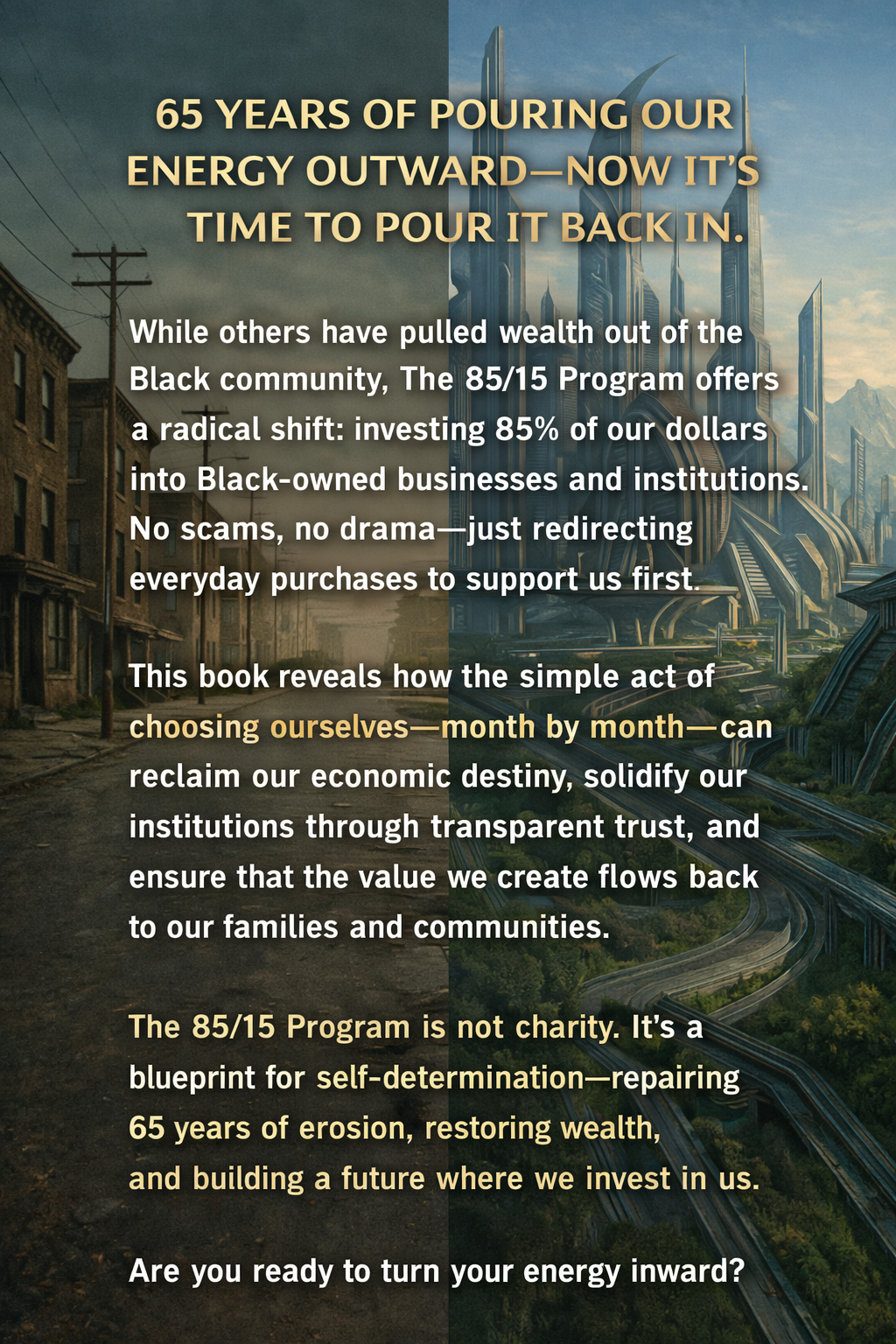 The 85/15 Program: Reclaiming the Black American Wealth